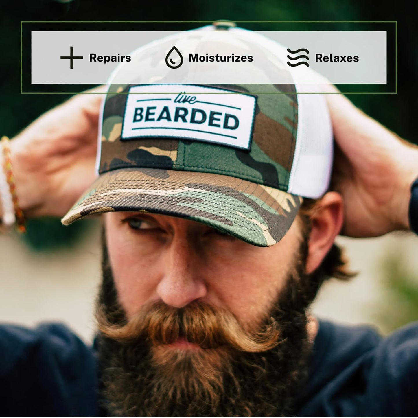 Beard Oil, 1 Fl Oz - Premium All-Natural Jojoba - Made in the USA - Hair and Skin Care for Men with Dry, Flaky Patches | Executive Scent - Cedar, Vanilla