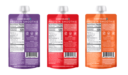 Protein Smoothie, 12 Count, Variety Pack, Real Fruit, 12G Protein, Low Carb, Zero Added Sugar, Gluten-Free