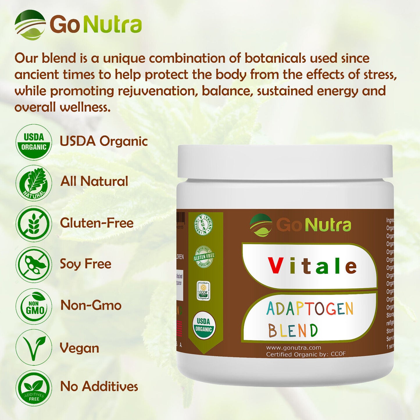 Superfood Smoothie Powder Organic Adaptogen Blend | 8 Oz Smoothie Booster Powder