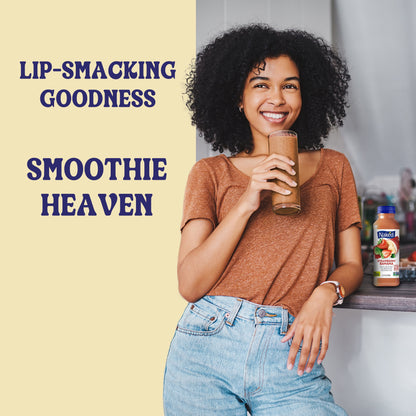 Juice, Velvety Texture, Strawberry Banana Blend, 100% Fruit Smoothie, 15.2 Fl Oz