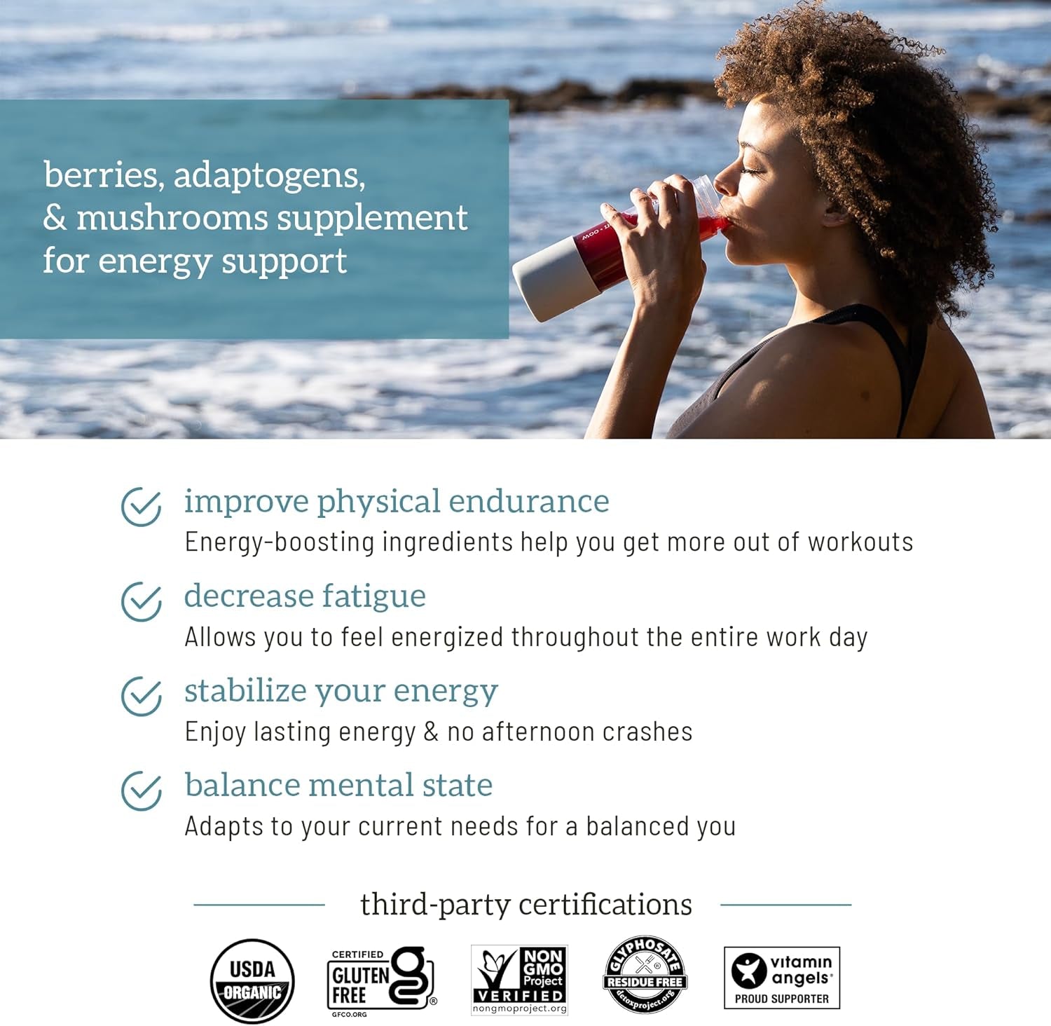 Red Juice - Energy Powder Reduces Afternoon Crashes and Boosts Digestion and Immune System, 90 Servings