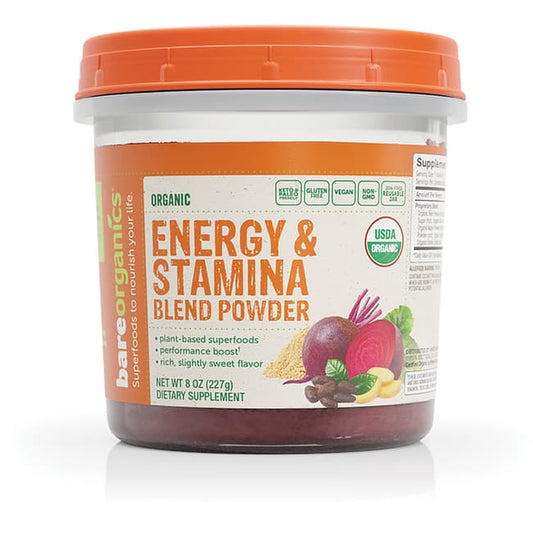 Revitalize Your Day with Organic Energy & Stamina Blend Powder - 8 Oz